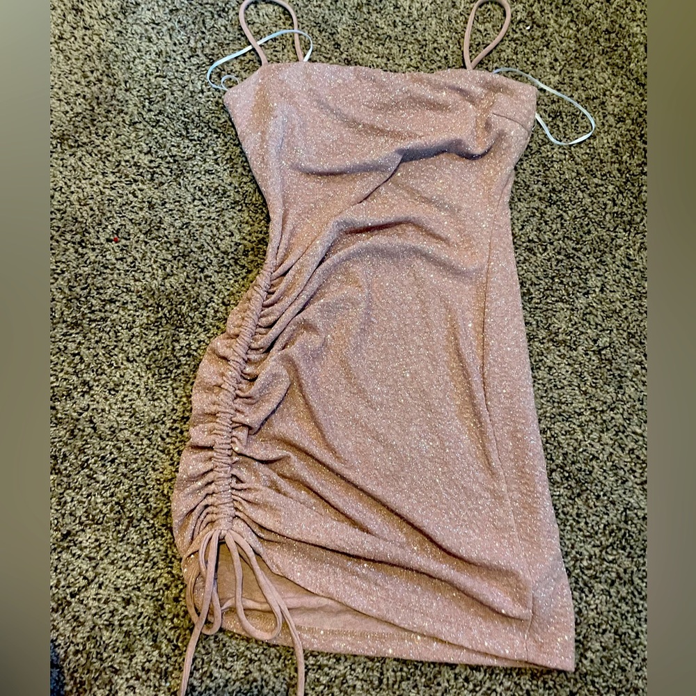 Windsor Shimmer Pink Strappy Dress